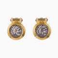 Boucles d’oreilles en pièces de monnaie en lires byzantines 6074
