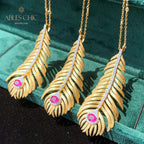 Collier d'aiguilles de pin brossé 6164