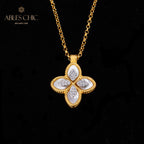 Collier Trèfle Coquillage 6167