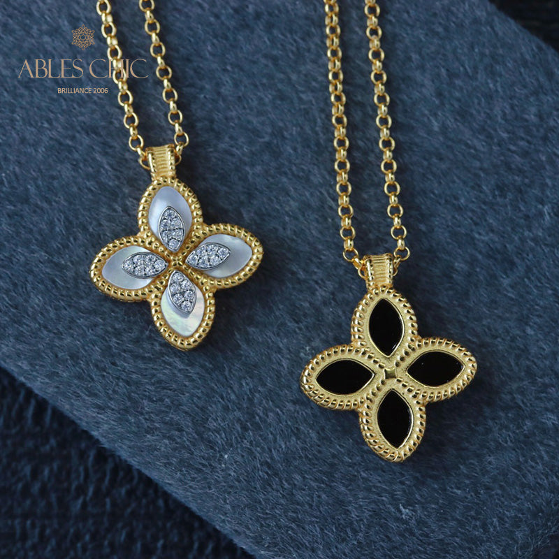 Collier Trèfle Coquillage 6167