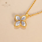 Collier Trèfle Coquillage 6167