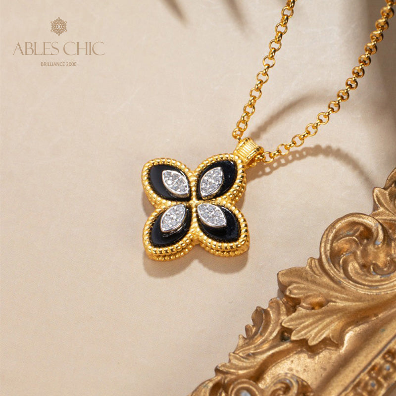 Collier Trèfle Coquillage 6167