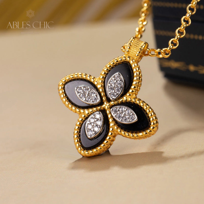 Collier Trèfle Coquillage 6167