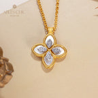 Collier Trèfle Coquillage 6167