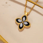 Collier Trèfle Coquillage 6167