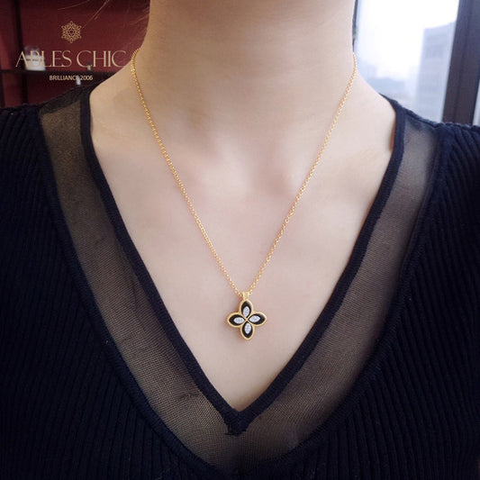 Collier Trèfle Coquillage 6167