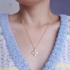 Collier Trèfle Coquillage 6167