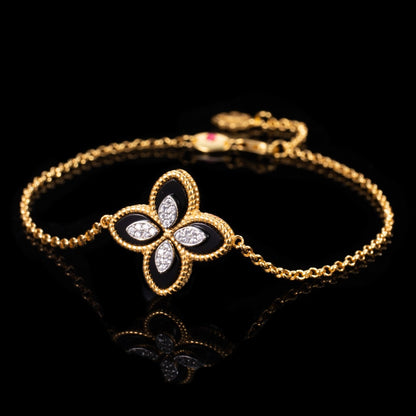 Bracelet Trèfle Coquille Agate 6168