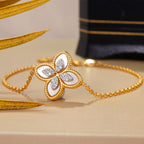 Bracelet Trèfle Coquille Agate 6168