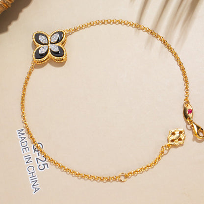 Bracelet Trèfle Coquille Agate 6168
