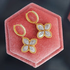 Boucles d'oreilles pendantes trèfle 6170