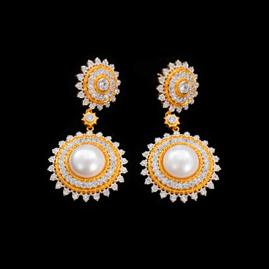 Boucles d'oreilles perles de tournesol 6174
