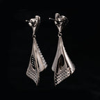Boucles d'oreilles géométriques pavées 6181