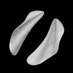 Boucles d'oreilles longues irrégulières mates 6184