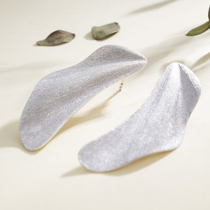 Boucles d'oreilles longues irrégulières mates 6184