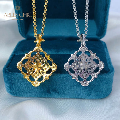 Collier trèfle de perles Akoya 6186