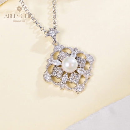 Collier trèfle de perles Akoya 6186