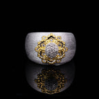 Bague Soyeuse Florale Topaze 6191