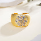 Bague Soyeuse Florale Topaze 6191