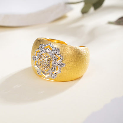 Bague Soyeuse Florale Topaze 6191