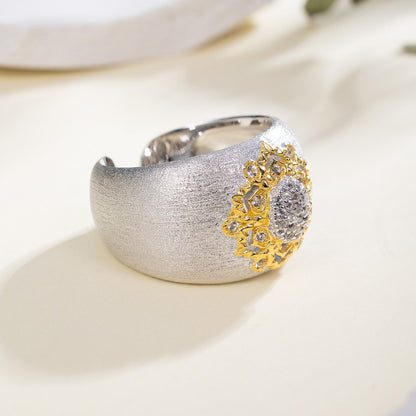 Bague Soyeuse Florale Topaze 6191