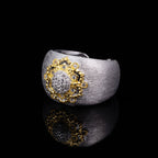 Bague Soyeuse Florale Topaze 6191