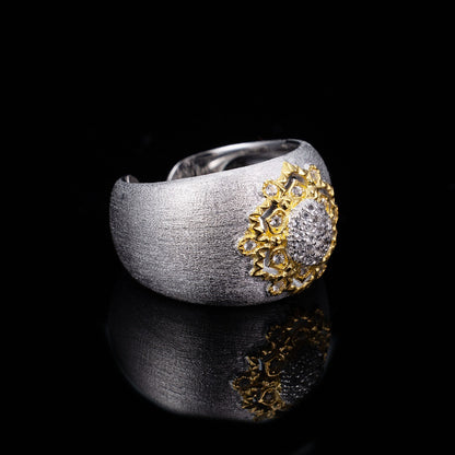 Bague Soyeuse Florale Topaze 6191