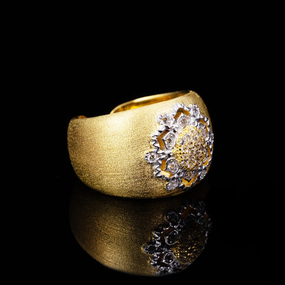 Bague Soyeuse Florale Topaze 6191