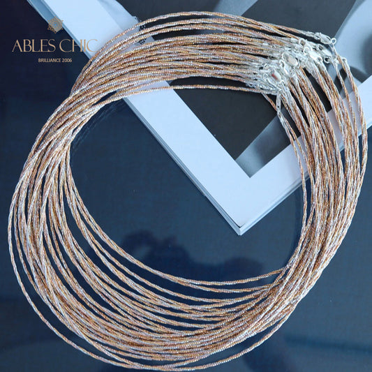 Collier Tressé Tricolore 6212
