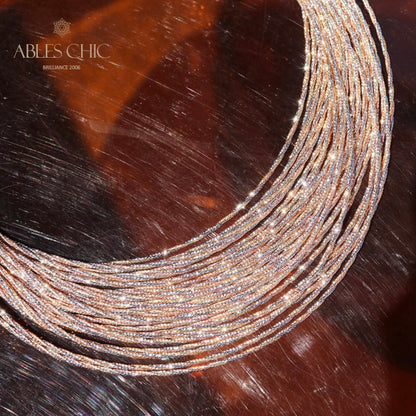 Collier Tressé Tricolore 6212
