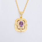 Collier classique avec accents de topaze 6215