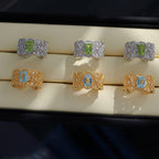 Bague en filigrane de corde de topaze naturelle 6219