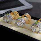 Bague en filigrane de corde de topaze naturelle 6219