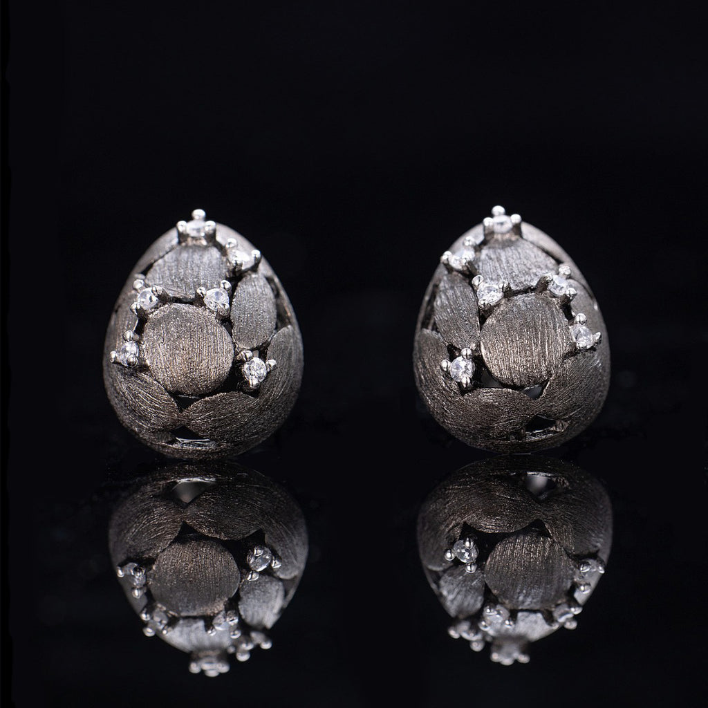 Boucles d'oreilles Oeuf Brossé 6238