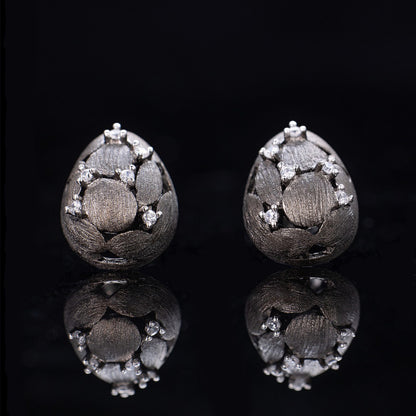 Boucles d'oreilles Oeuf Brossé 6238