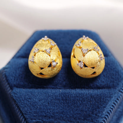 Boucles d'oreilles Oeuf Brossé 6238