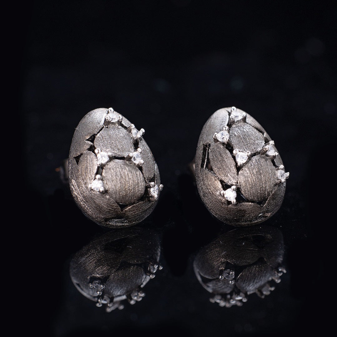 Boucles d'oreilles Oeuf Brossé 6238