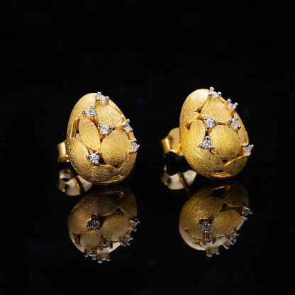 Boucles d'oreilles Oeuf Brossé 6238