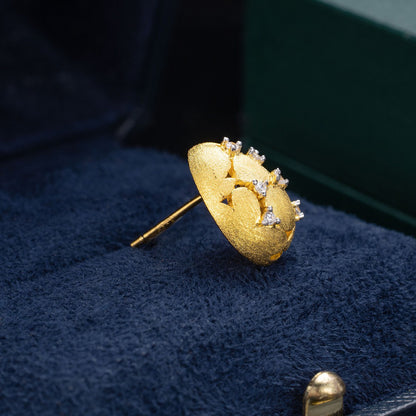Boucles d'oreilles Oeuf Brossé 6238