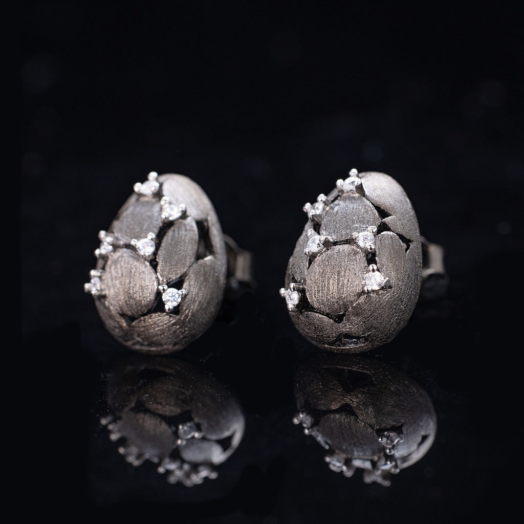 Boucles d'oreilles Oeuf Brossé 6238
