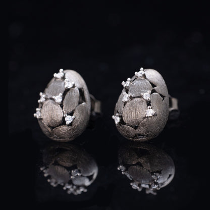 Boucles d'oreilles Oeuf Brossé 6238