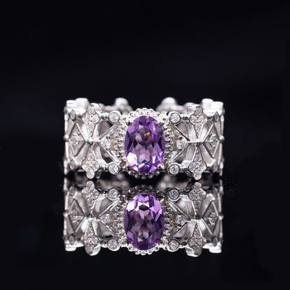 Bague en filigrane ajourée florale 6240