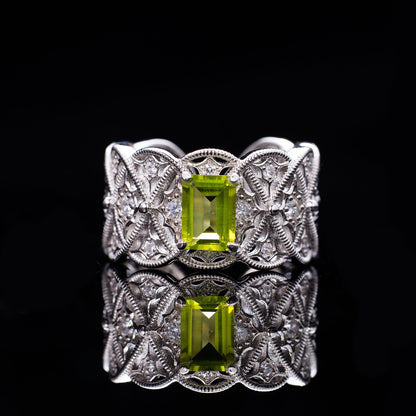 Bague en filigrane de corde de topaze naturelle 6219