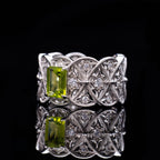 Bague en filigrane de corde de topaze naturelle 6219