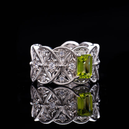 Bague en filigrane de corde de topaze naturelle 6219