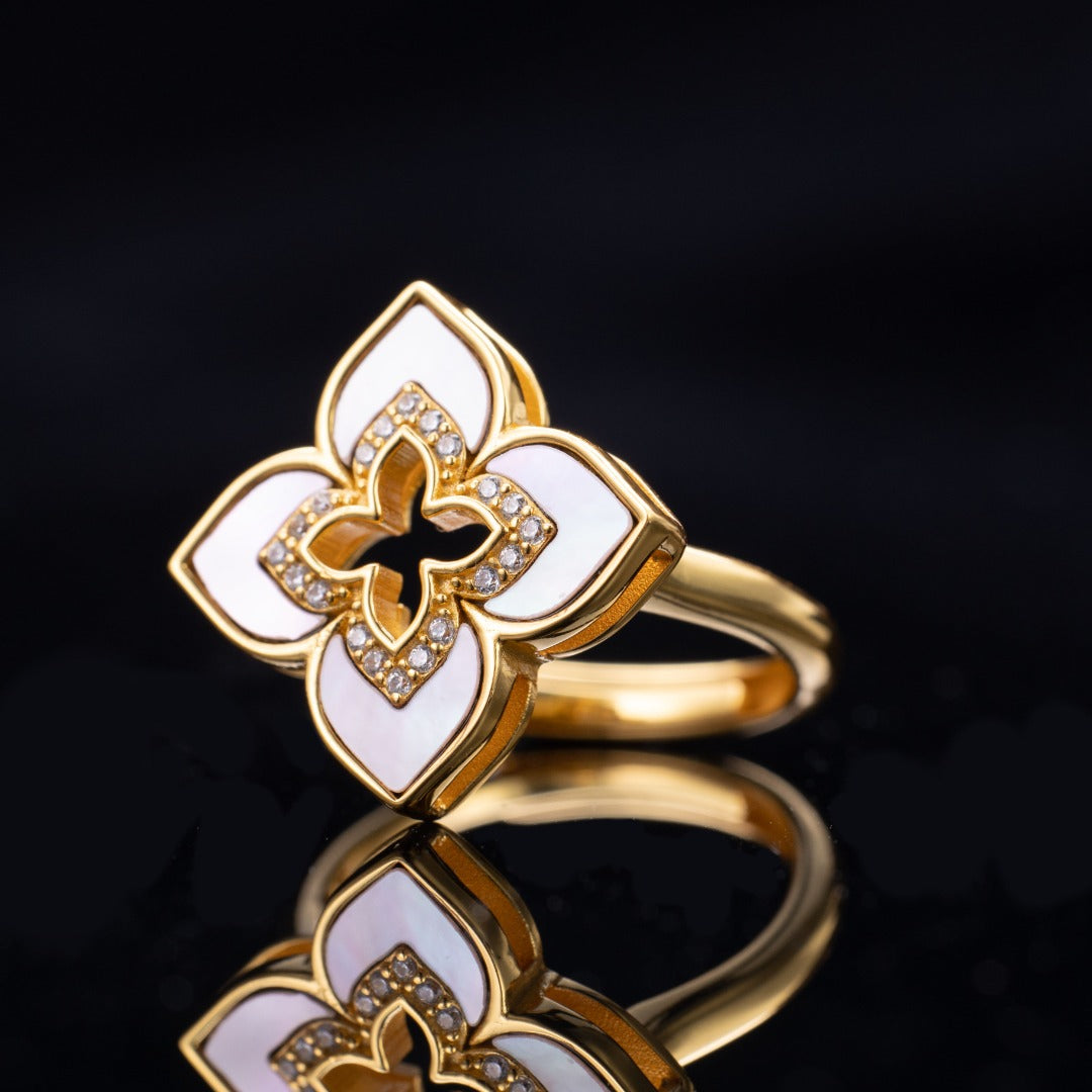 Bague Trèfle Coquillage Iconique 6203