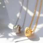 Collier avec bague à motif en tissu 6256