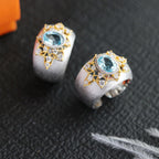 Bague Étoilée Topaze Naturelle 6273