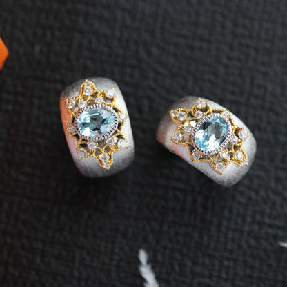 Bague Étoilée Topaze Naturelle 6273
