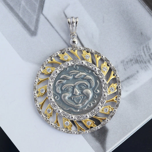 Pendentif en filigrane de pièce de monnaie Apollo 6295